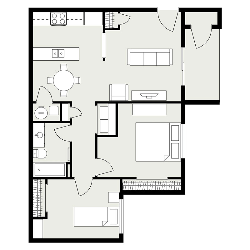 Floor Plans - Cornerstone Apartments - Chanute, KS - A PRE/3 Property